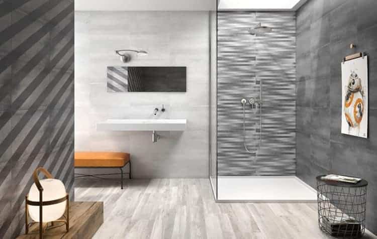 Cenefa para baño, vertical en la regadera  Cenefas para baño, Guardas para  baños, Ideas baños pequeños